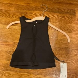 Urban outfitters black going out too with three holes holes in the center